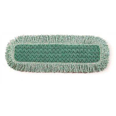 Rubbermaid Commercial Products Hygen 24 in. Green Microfiber Dust Mop Head with Fringe