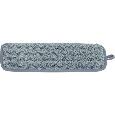 Rubbermaid Commercial Products Hygen 11 in. Blue Microfiber Wall/Stair Damp Mop Head