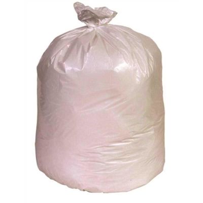 Renown Can Liner, 45 Gal., .74 Mil, Low-Density, White, 40" X 46", 100/Case