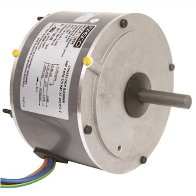 FASCO CONDENSER FAN MOTOR, 5-5/8 IN., 208 / 230 VOLTS, 0.8 AMPS, 1/8 HP, 1,650 RPM