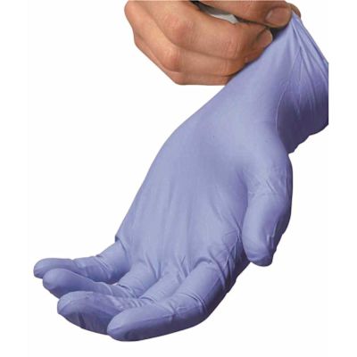 THE SAFETY ZONE Blue Nitrile Disposable Gloves Medium Bulk 1,000 (100-Count per 10-Pack)