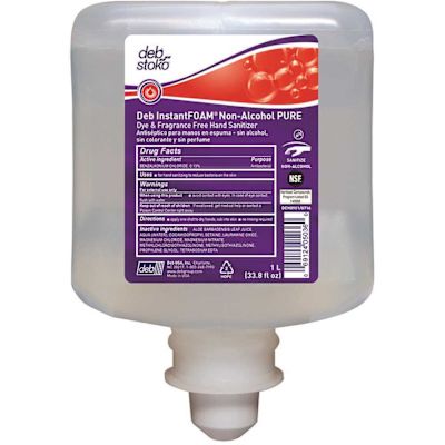 Deb 1 l InstantFOAM Non-Alcohol Pure Hand Sanitizer Cartridge (6/Case)