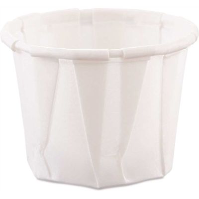 DART 0.75 oz. White Paper Portion Cups (250/Bag, 20 Bags/Carton)