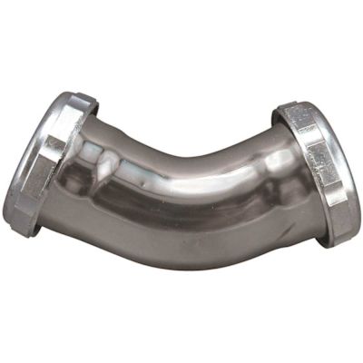 KEENEY 1-1/2 in. x 1-1/2 in. 22-Gauge Chrome Brass Slip Joint 45-Degree Coupling