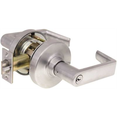 Schlage SCHLAGE D GRD 1 RHODES CLASSROOM LEVERSET 2-3/4" BS SC1 SAT CHRME