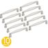 Seasons 3.75 In. Center-To-Center Bar Satin Nickel Drawer Pulls (10-Pack)