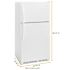 Whirlpool 20 Cu. Ft. Top Freezer Refrigerator, White, ADA