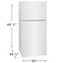 Frigidaire 18 Cu. Ft. Top Freezer Refrigerator, White, ADA