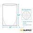 Renown PCR Can Liner, 60 Gal., 1.2 Mil, Low-Density, Black, 38" X 58", Case Of 100