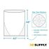 Renown Can Liner, 40-45 Gal., 14 Mic, Low-Density, Natural, 40" X 48", Case Of 250
