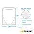 Renown Can Liner, 12-16 Gal., 8 Mic, Low-Density, Black, 24" X 33", Case Of 1000