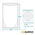 Renown Pcr Can Liner, 60 Gal., 22 Mic, Low-Density, Black, 38" X 60", Case Of 150