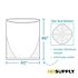 Renown PCR Can Liner, 40-45 Gal., 0.9 Mil, Low-Density, Black, 40" X 46", Case Of 100