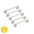 Anvil Mark 4-1/2 In. Satin Nickel Cabinet Aluminium Drawer Pull (5-Pack)