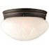 Design House Millbridge 2-Light Oil Rub Brnz Ceiling Semi Flsh Mnt Light Fixture