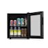 Newair 17 In. 60-Can Freestanding Countertop Glass Door Beverage Fridge (Black)