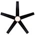 Seasons Vega 44" LED Ceiling Fan, Indoor/Outdoor, Matte Black