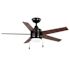 Seasons Vega 44" LED Ceiling Fan, Indoor/Outdoor, Matte Black