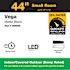 Seasons Vega 44" LED Ceiling Fan, Indoor/Outdoor, Matte Black