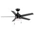 Seasons Vega 44" LED Ceiling Fan, Indoor/Outdoor, Matte Black