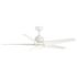 Seasons Vega 54" LED Ceiling Fan With Remote, Indoor/Outdoor, Matte White