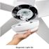 Seasons Vega 54" LED Ceiling Fan With Remote, Indoor/Outdoor, Matte White
