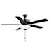 Seasons Rexburg II 52" LED Ceiling Fan, Indoor, Matte Black