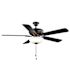 Seasons Rexburg II 52" LED Ceiling Fan, Indoor, Matte Black