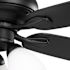 Seasons Wickford 52" Matte Black Indoor Ceiling Fan With Light and Reversible Matte Black/Natural Oak Blades (5-Blade)