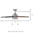 Seasons Vega 44" LED Ceiling Fan, Indoor, Brushed Nickel