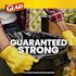 Glad Large Drawstring Trash Bags, 30 Gal, Heavy Duty, Black, 90/Case