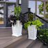 Mayne Wyndham 24 Inch Tall Planter - White Package Of 2