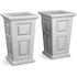 Mayne Wyndham 24 Inch Tall Planter - White Package Of 2