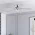 Generic Private Brand Leighton 52" Hugger Ceiling Fan, Brushed Nickel