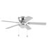Generic Private Brand Leighton 52" Hugger Ceiling Fan, Brushed Nickel