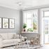 Private Brand Unbranded Leighton 52" Hugger Ceiling Fan, White