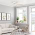 Private Brand Unbranded Leighton 52" Hugger Ceiling Fan, White