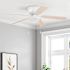 Private Brand Unbranded Leighton 52" Hugger Ceiling Fan, White