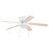 Private Brand Unbranded Leighton 52" Hugger Ceiling Fan, White