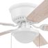 Private Brand Unbranded Leighton 52" Hugger Ceiling Fan, White