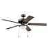 Generic Private Brand Rosemont 52" Dual Mount Ceiling Fan, Matte Black