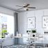 Generic Private Brand Rosemont 52" Dual Mount Ceiling Fan, Brushed Nickel