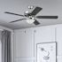 Generic Private Brand Rosemont 52" Dual Mount Ceiling Fan, Brushed Nickel
