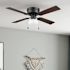 Generic Private Brand Altona 42" Hugger Ceiling Fan, Matte Black