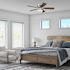 Generic Private Brand Meaford 42" Hugger Ceiling Fan, Brushed Nickel