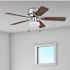 Generic Private Brand Meaford 42" Hugger Ceiling Fan, Brushed Nickel