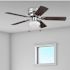 Generic Private Brand Meaford 42" Hugger Ceiling Fan, Brushed Nickel