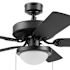 Generic Private Brand Bensfort 44" Dual Mount Ceiling Fan, Matte Black