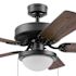 Generic Private Brand Bensfort 44" Dual Mount Ceiling Fan, Matte Black