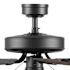 Generic Private Brand Bensfort 44" Dual Mount Ceiling Fan, Matte Black